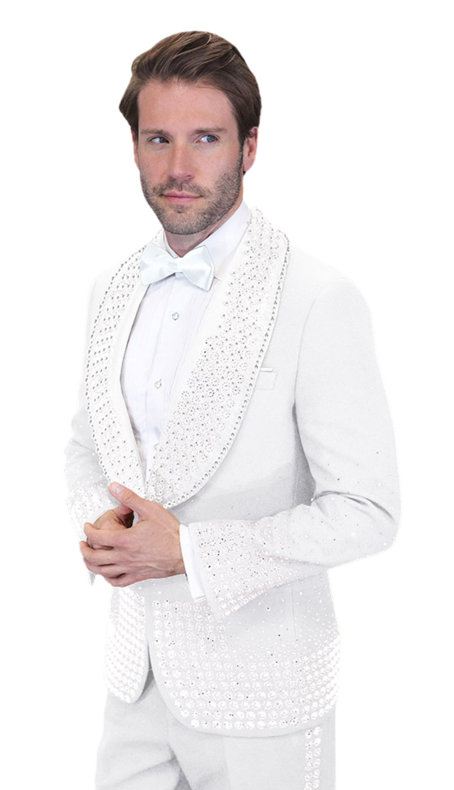Statement ELEGANT-WHITE-WHITE Mens Suit