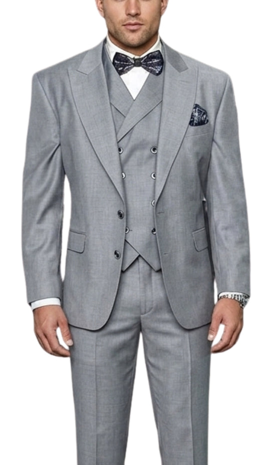 Statement FLORENCE-GREY-3PC Mens Suit