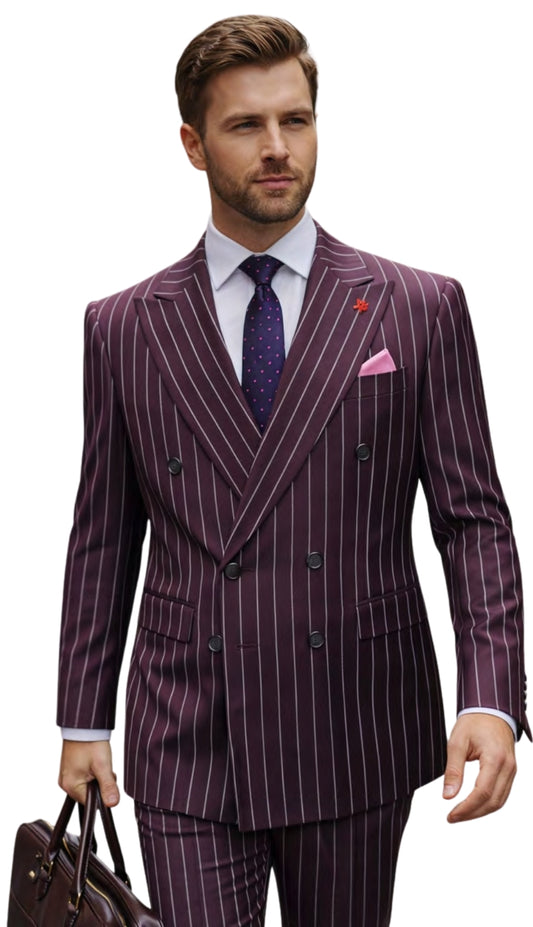 Statement GARIBA-PLUM Mens Suit