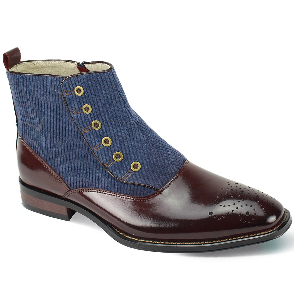 Giovanni KENDRICK-BURG-NVY Mens Dress Shoes