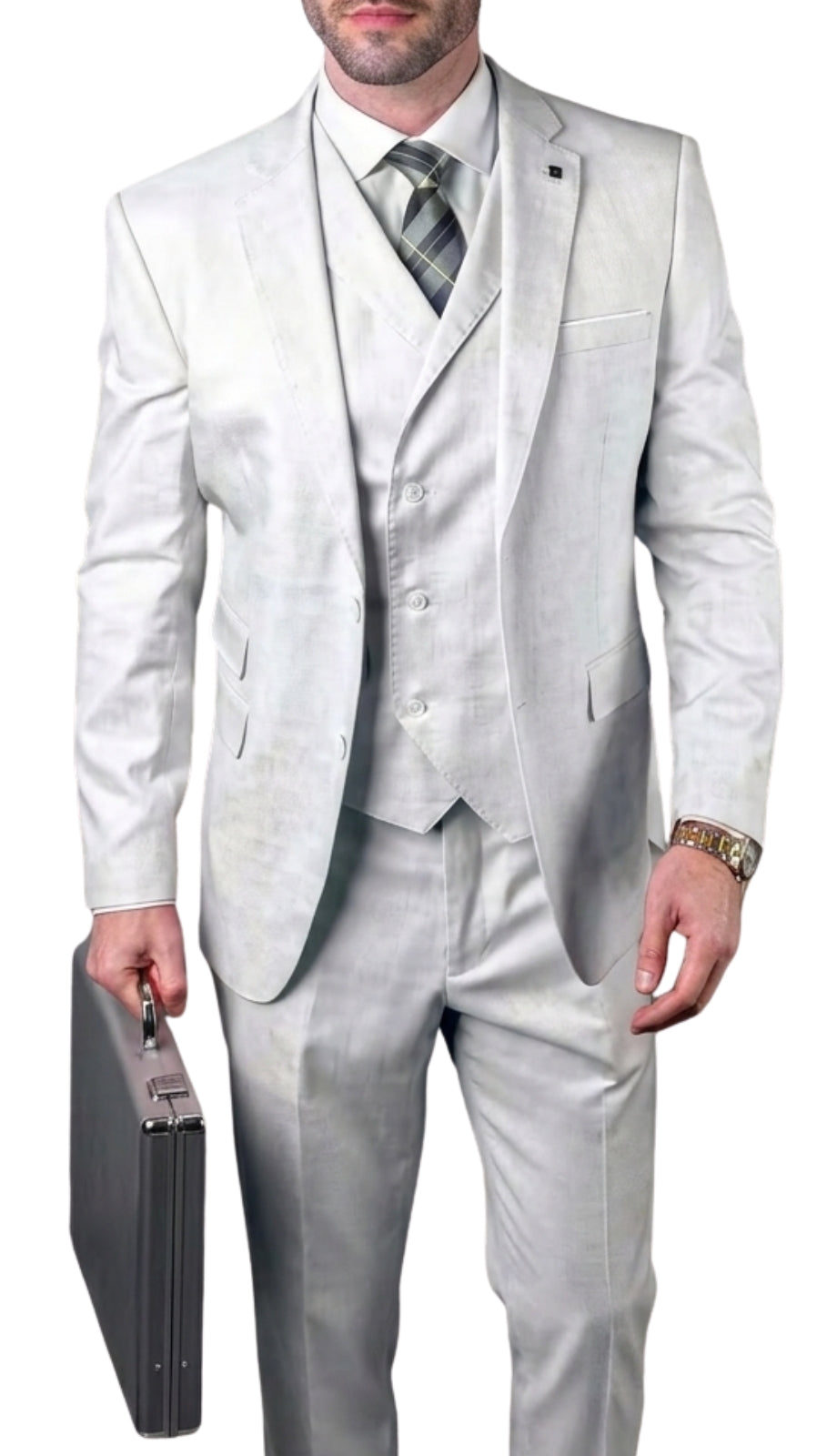 Statement LANZO-PEARL-3PC Mens Suit
