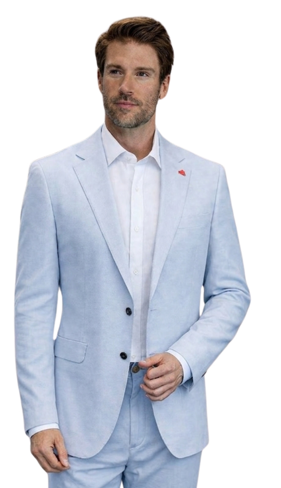 Statement LINEN-SKYBLUE Mens Suit
