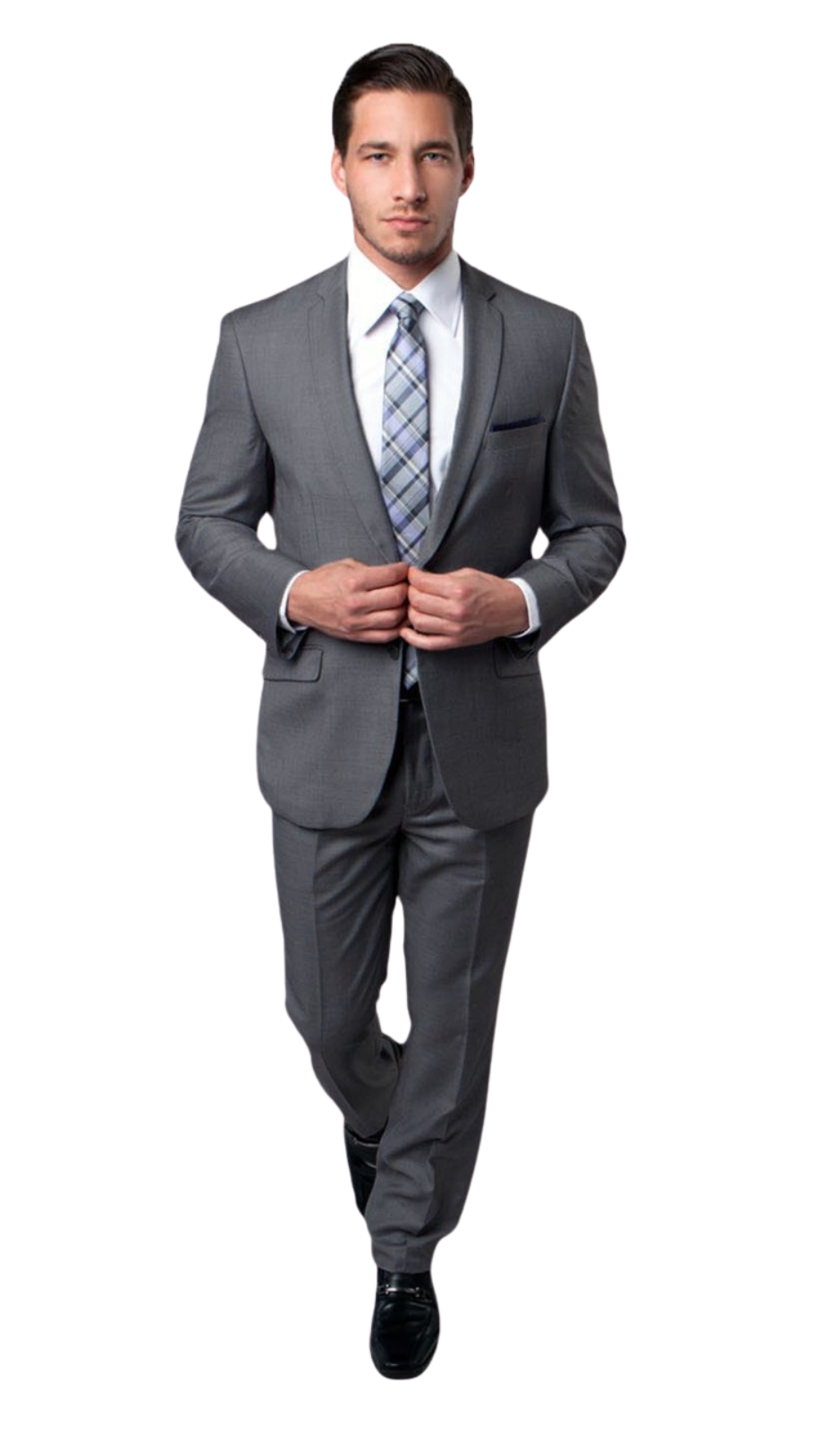 Tazzio Mens Suit M130S-01-DR-GRY