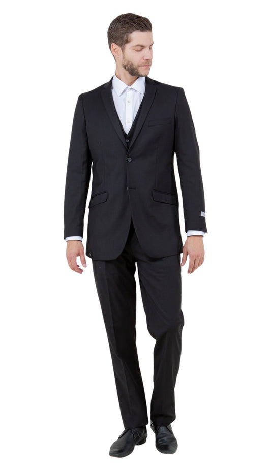Tazzio M154S-01-BLK Mens Suit