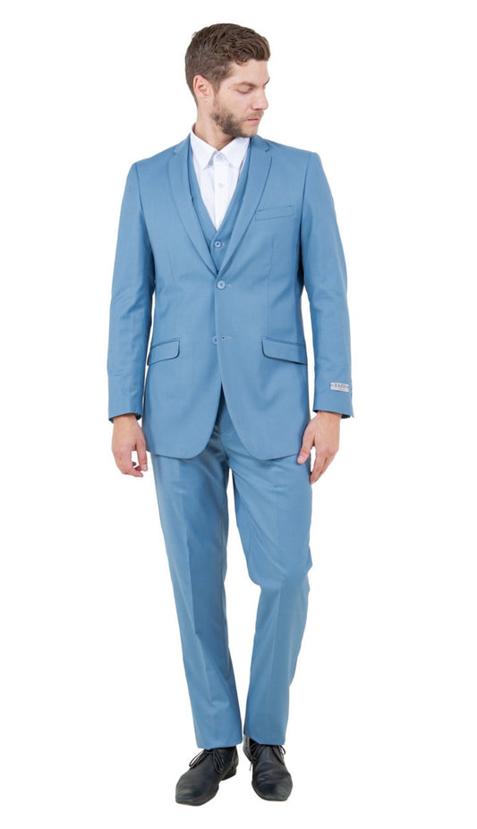 Tazzio M154S-22-DUSTY-BLUE Mens Suit