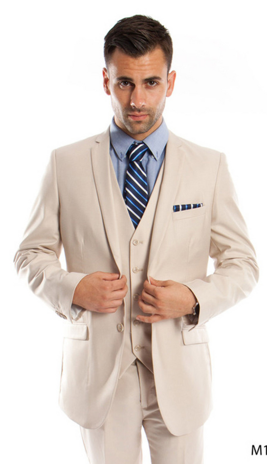 Tazzio Mens Suit M154S-07-TAN