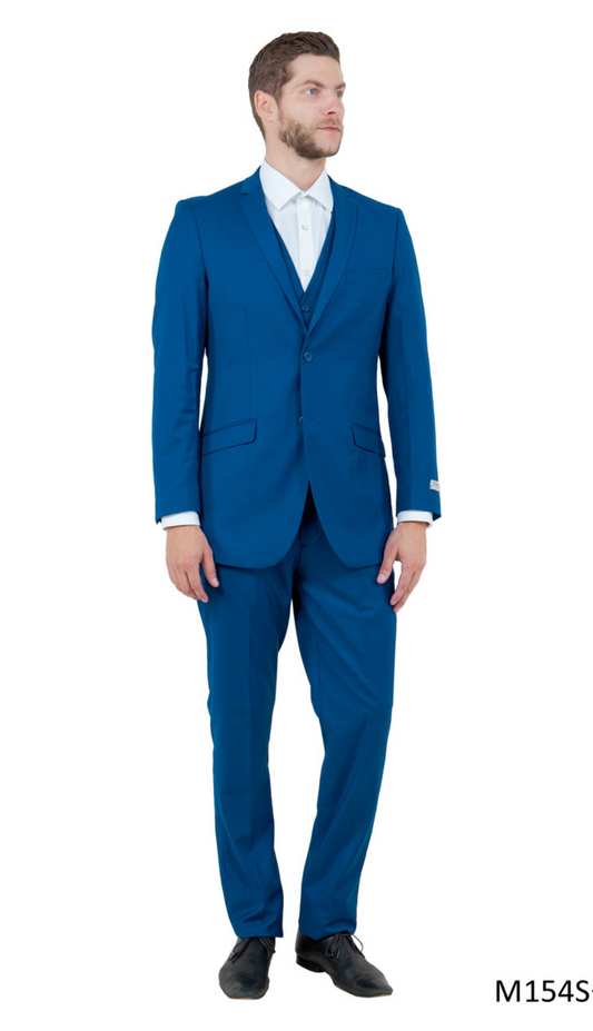 Tazzio Mens Suit M154S-10-BLUE