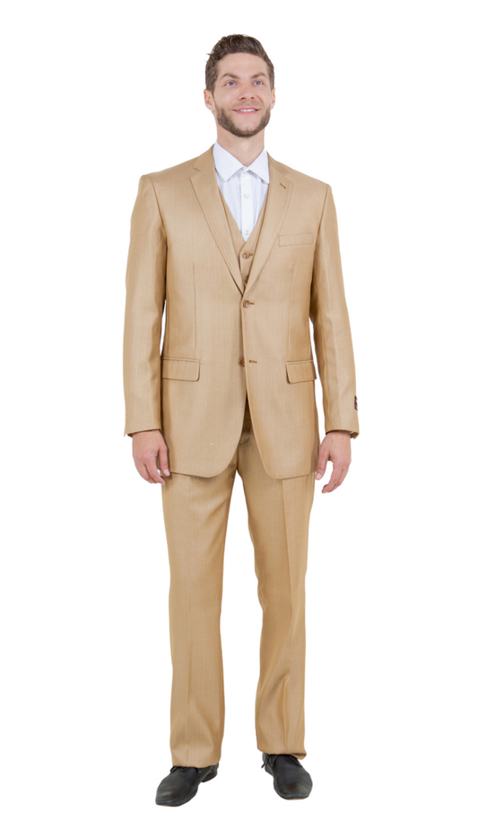 Tazzio Mens Suit M158-07-WHEAT