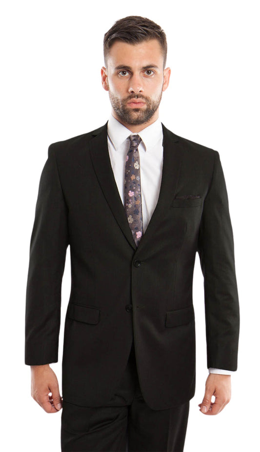 Tazzio M208S-01-BLK Mens Suit