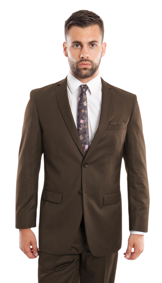 Tazzio Mens Suit M208S-04-BROWN