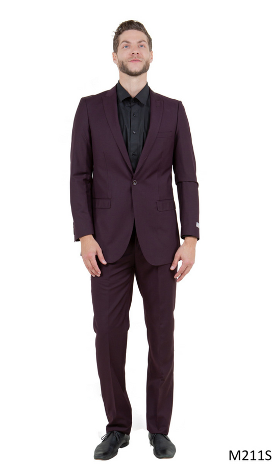 Tazzio Mens Suit M211S-10-BURG