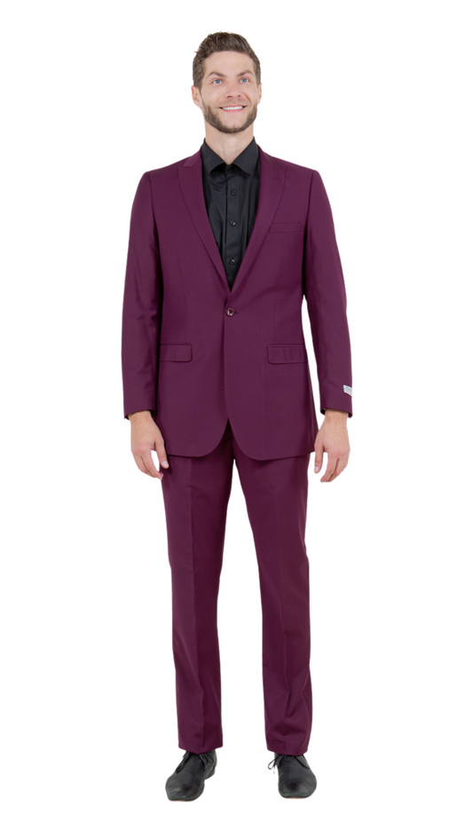 Tazzio Mens Suit M211S-05-PLUM