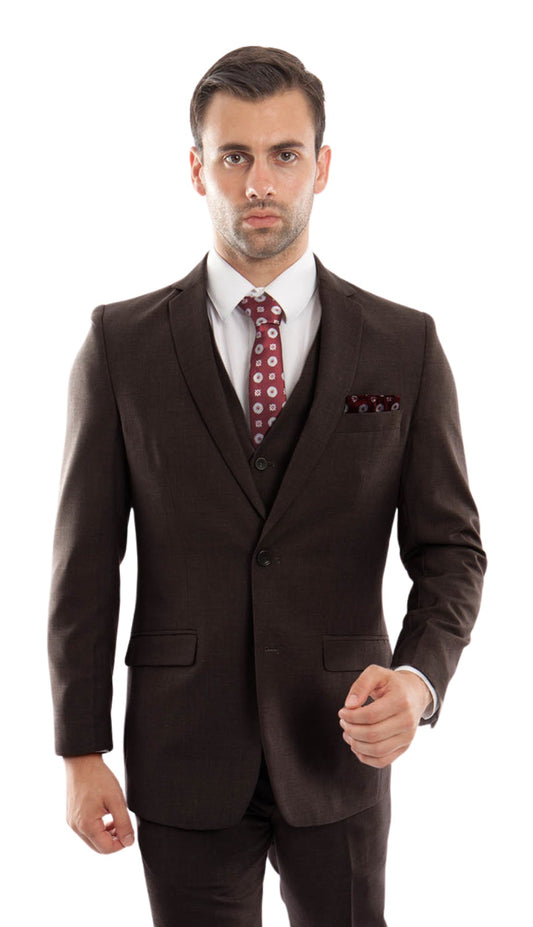 Tazzio M217-03-CHARCOAL Mens Suit