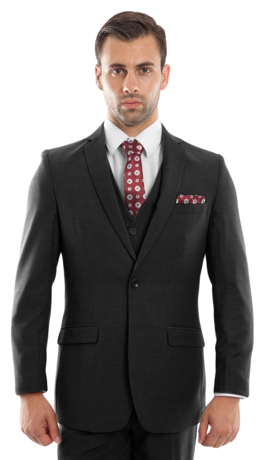 Tazzio Mens Suit M217-01-BLACK