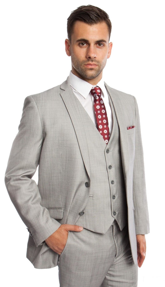 Tazzio Mens Suit M250S-03-LIGHT-GRY