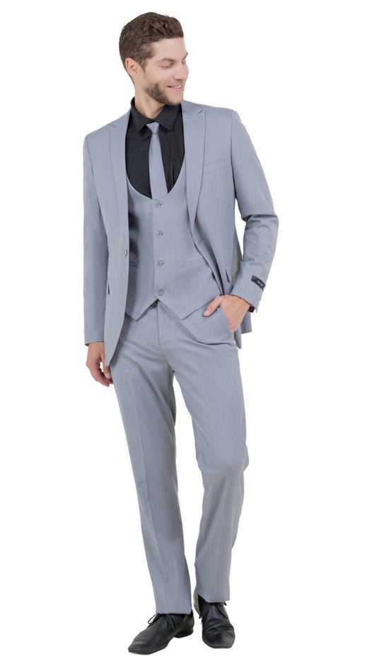 Tazzio M255US-12-LT-GREY Mens Suit