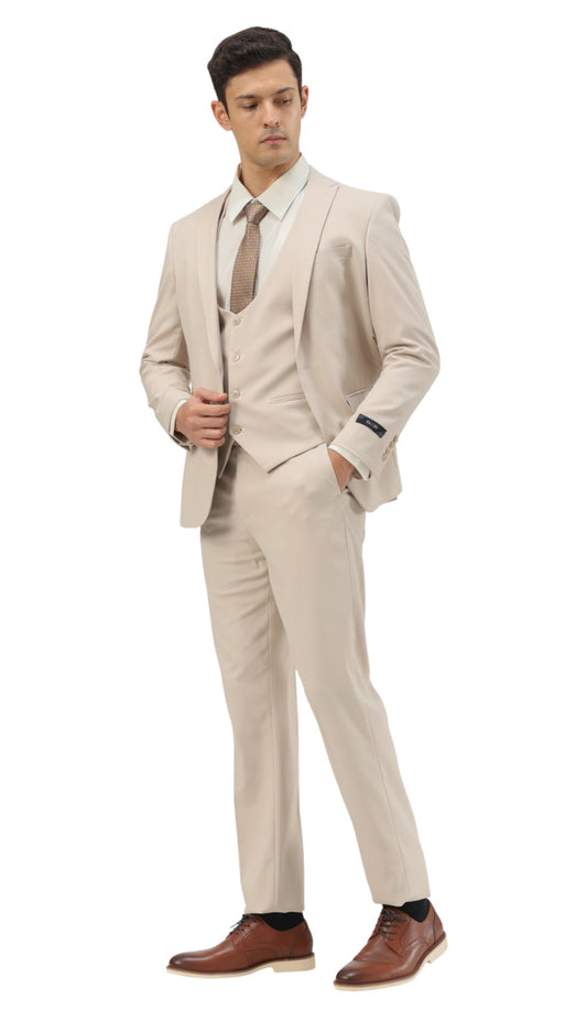 Tazzio M255US-13-TAN Mens Suit