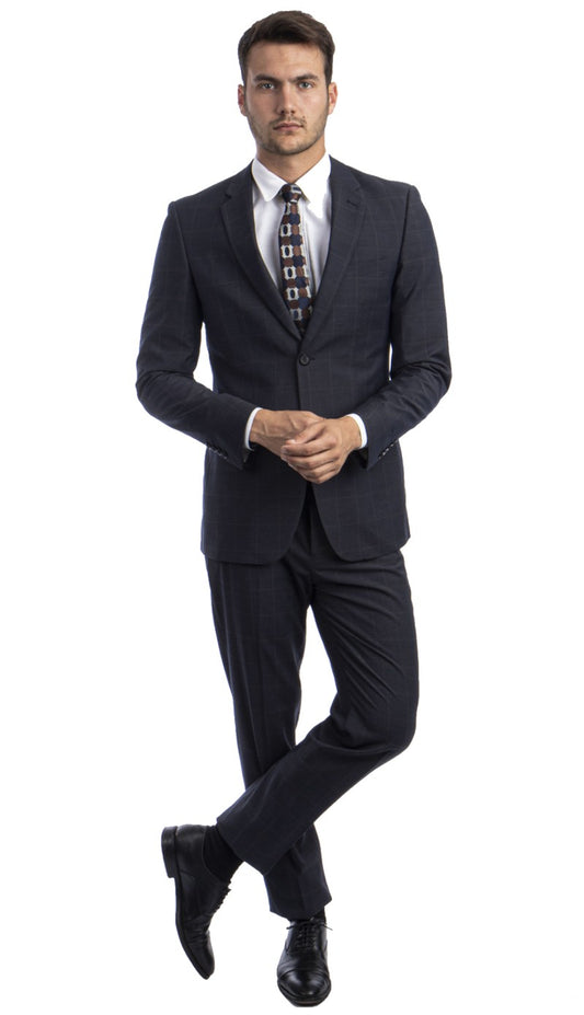 Tazzio Mens Suit M266US-02-DARK-GREY