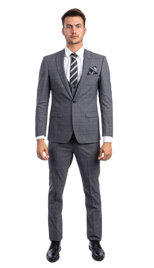 Tazzio M267US-03-GRAY Mens Suit