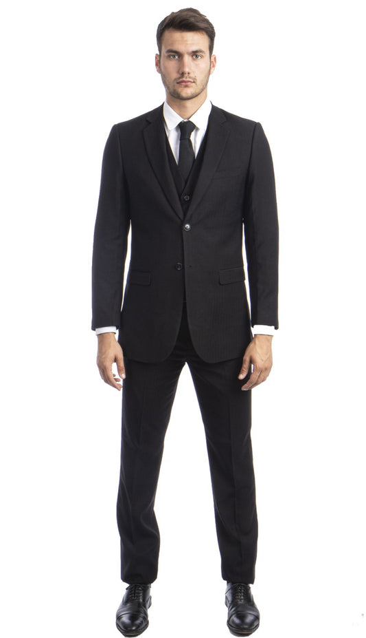 Tazzio Mens Suit M272H-01-BLACK