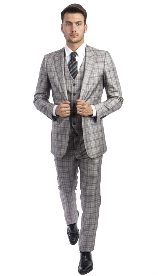 Tazzio Mens Suit M280H-03-GRAY