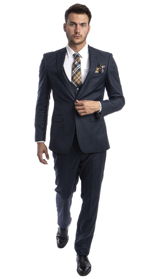 Tazzio Mens Suit M281US-01-NAVY