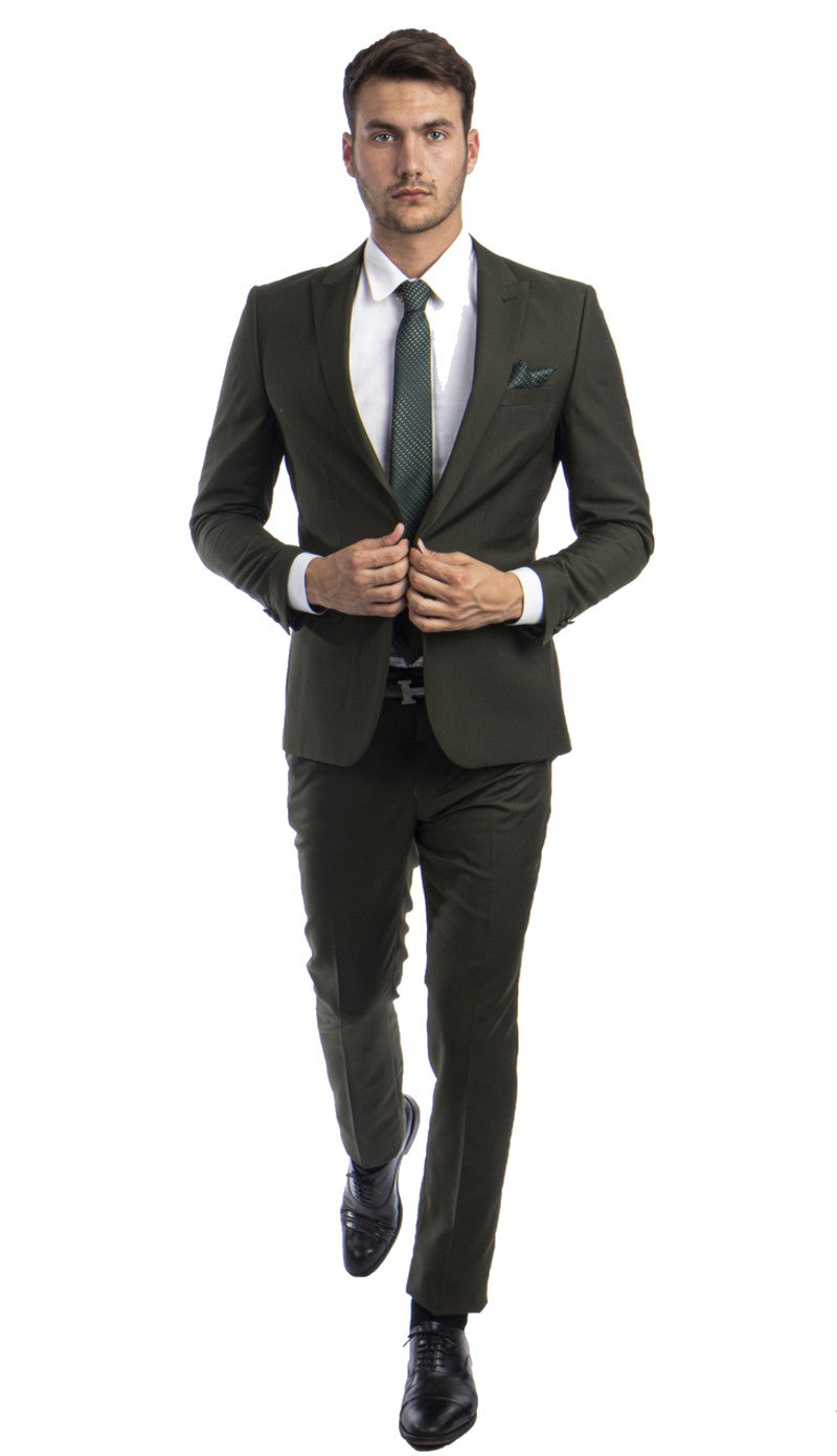 Tazzio Mens Suit M284SK-03-GREEN