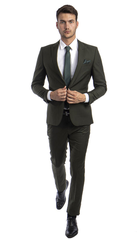 Tazzio Mens Suit M284SK-03-GREEN