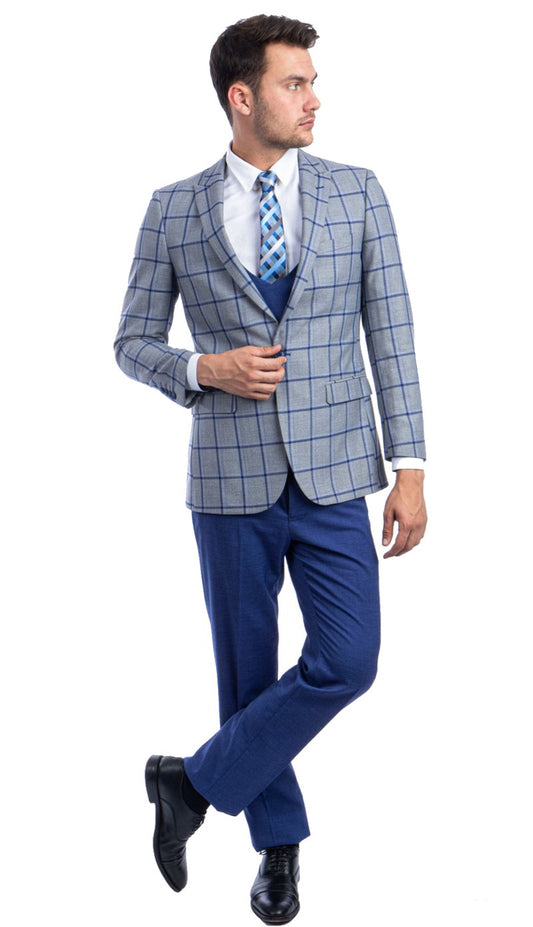 TazZio M285H-01 Mens Suit