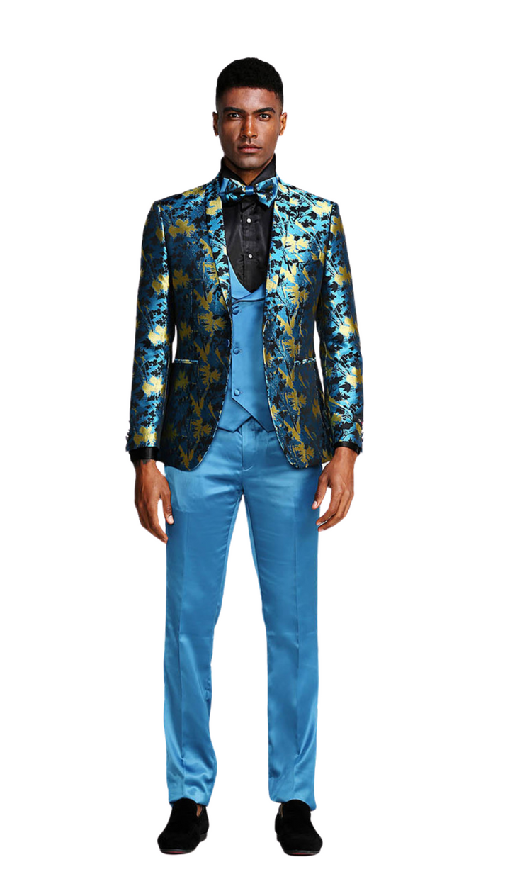 Tazzio Suit-M408SK-01-Ivory Mens main image 0