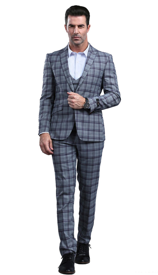Tazzio Mens Suit M295SK-03-NAVY