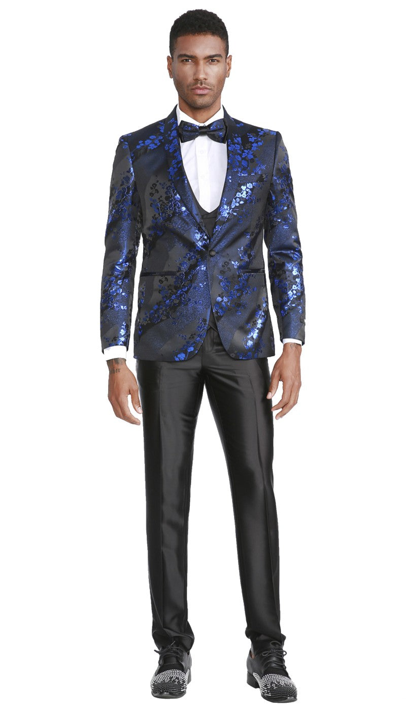 Tazzio M299SK-01-ROYAL-BLUE Mens Suit
