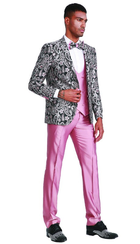 Tazzio Mens Suit M307SK-02-ROSE
