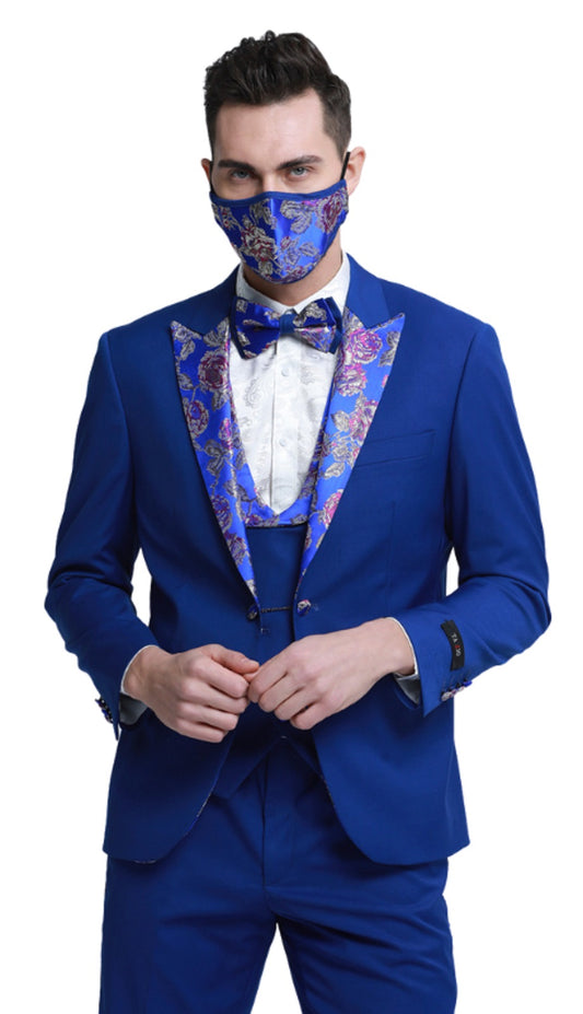 Tazzio M331SK-03-ROYAL Mens Suit