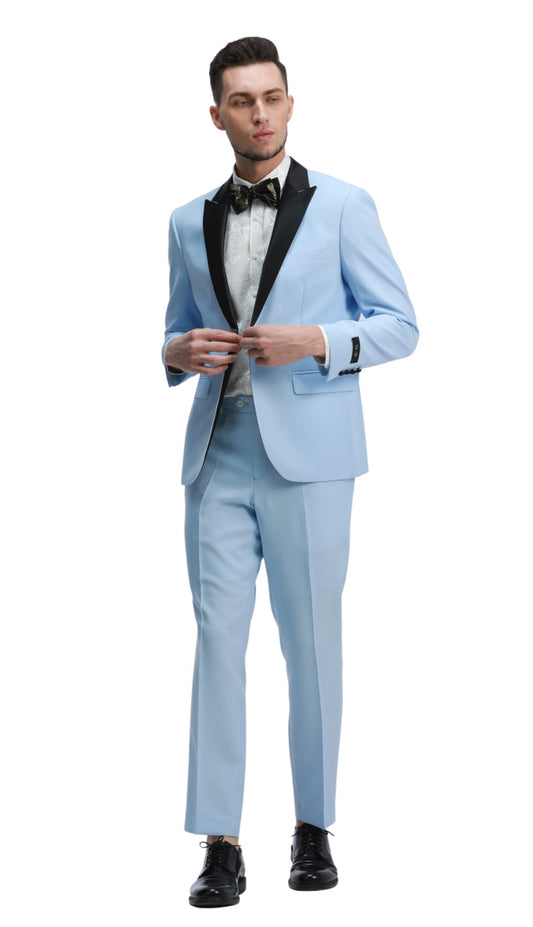 Tazzio M332SK-03-SKY Mens Suit