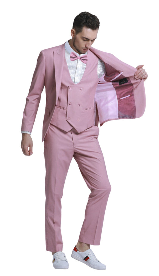 Tazzio M336SK-MAU Mens Suit
