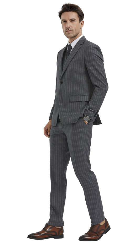 Tazzio M350SK-03-GREY Mens Suit