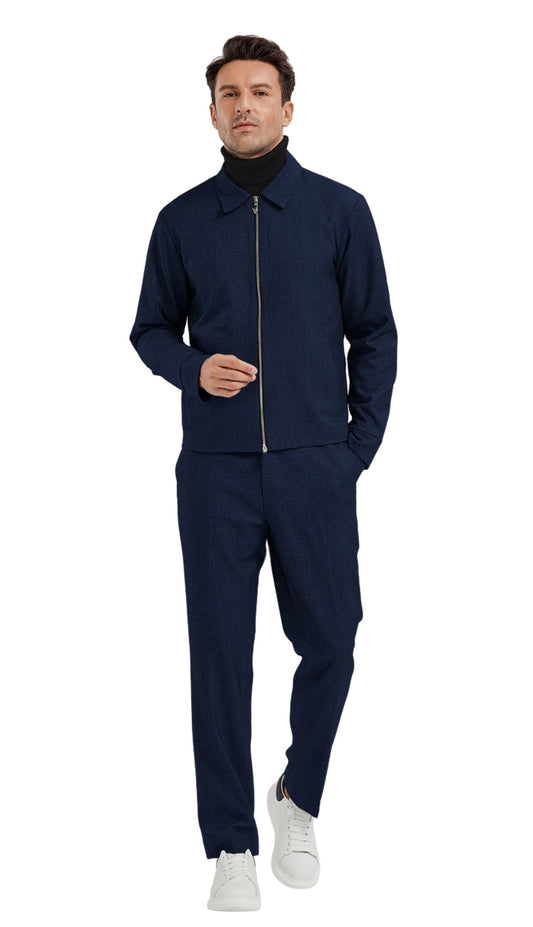 Tazzio M359SK-02-BLUE Mens Sports Suit