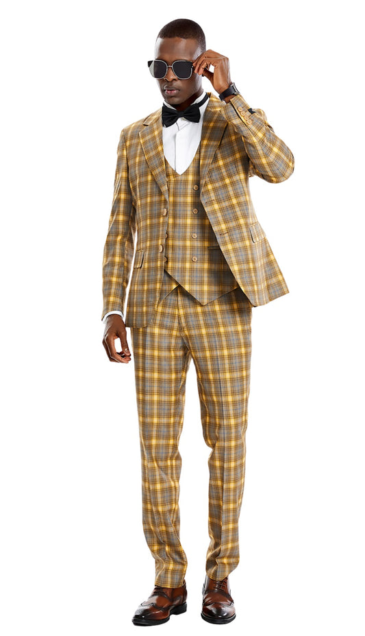 Tazzio M373SK-01-DIJON Mens Suit