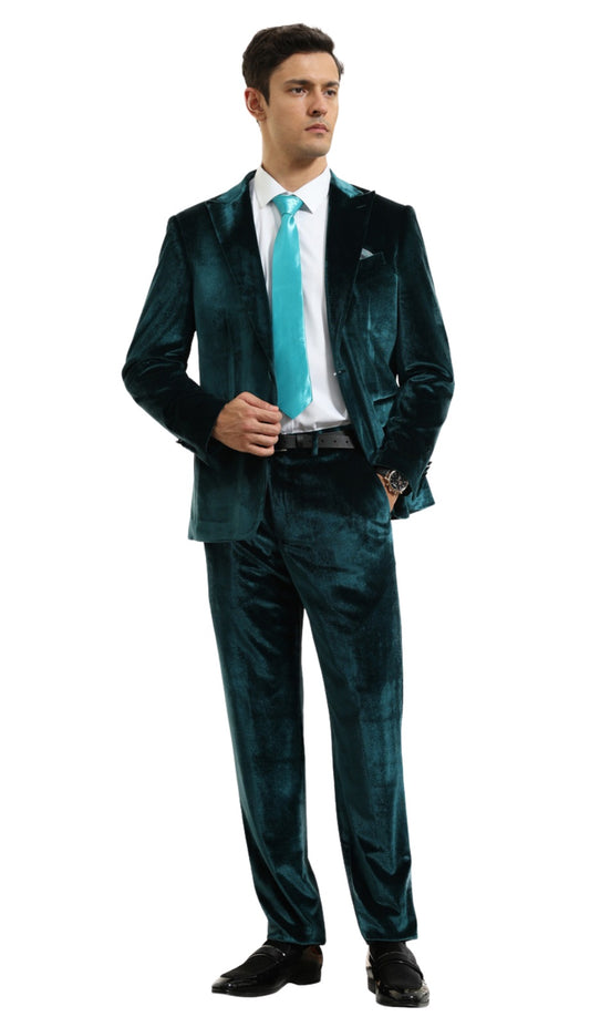 Tazzio M425SK-06-TEAL Mens Suit