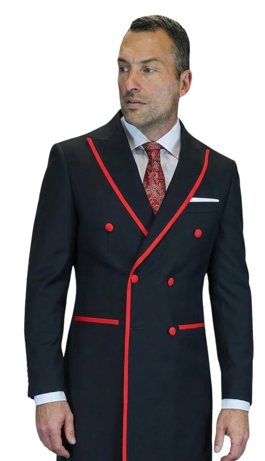 Statement MARINO-BLACK-RED Mens Suit