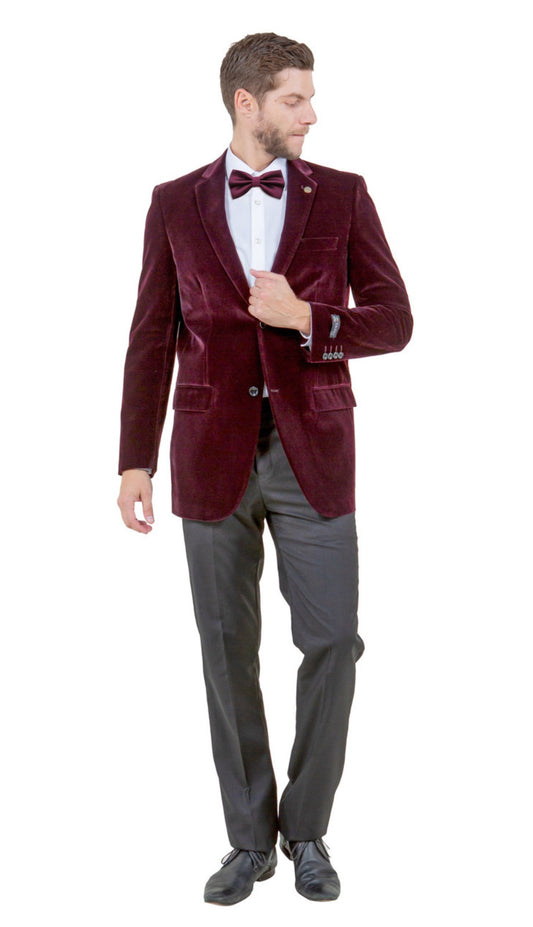 Tazzio MJ111-03A-WINE Mens Sports Coat