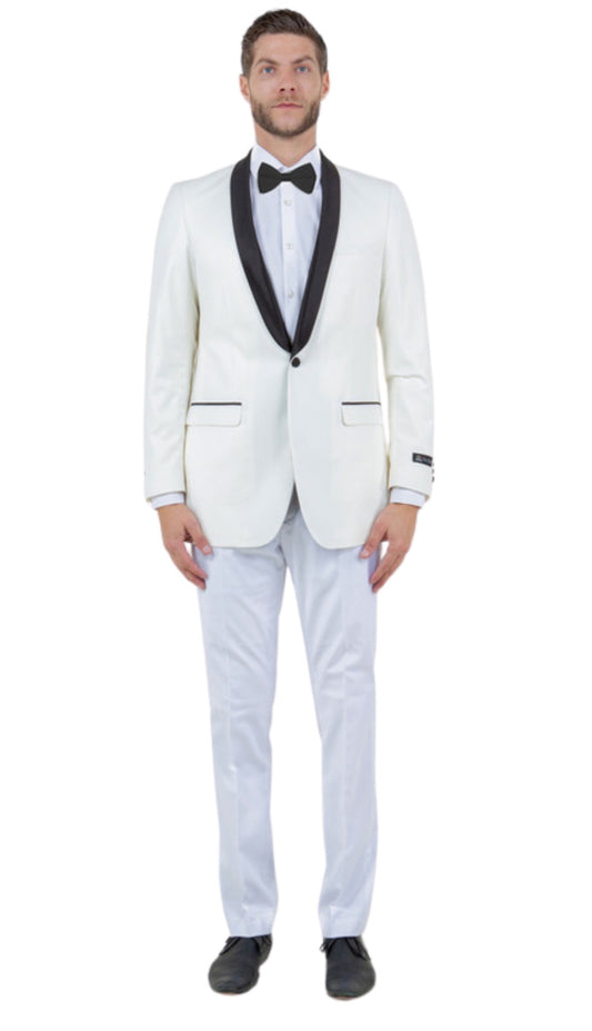 Tazzio MJ118S-IVO-BLK Mens Sports Coat