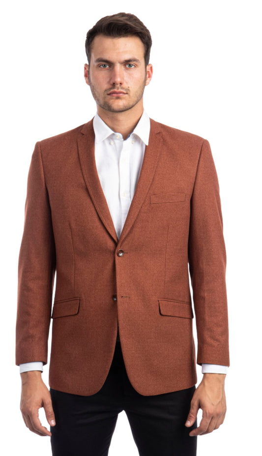 Tazzio MJ120S-RUST Mens Sports Coat