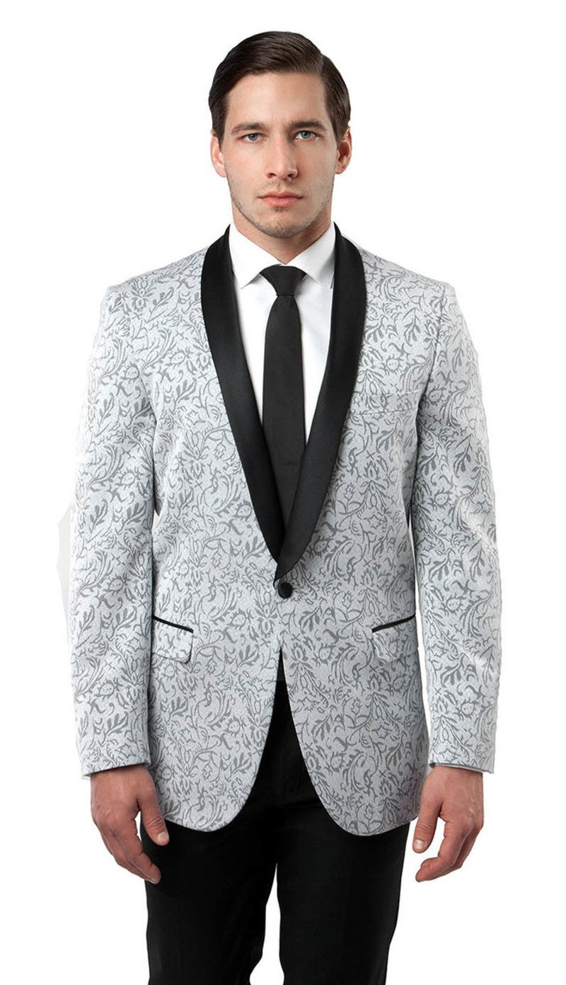 Tazzio MJ124S-SIL Mens Sports Coat