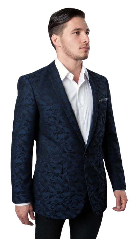 Tazzio MJ153S-01-NAVY Mens Sports Coat