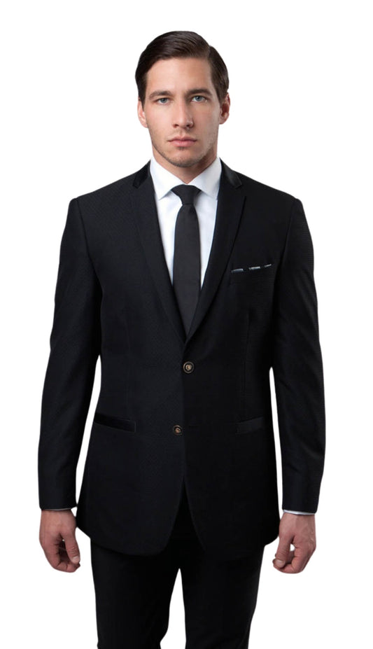 Tazzio MJ154S-BLK Mens Sports Coat
