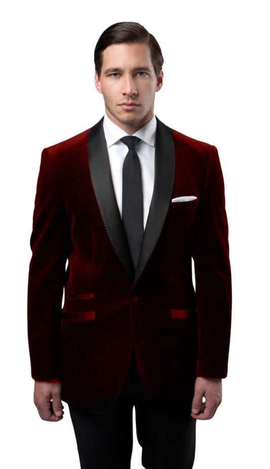 Tazzio MJ159S-BURG Mens Sports Coat