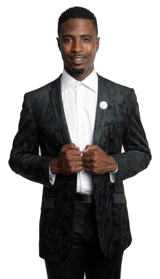 Tazzio MJ164S-BLK Mens Sports Coat
