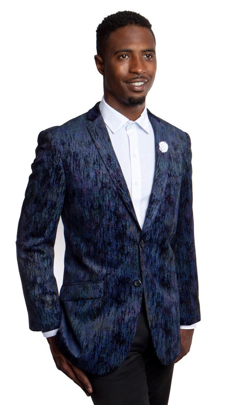 Tazzio MJ164S-BLUE Mens Sports Coat